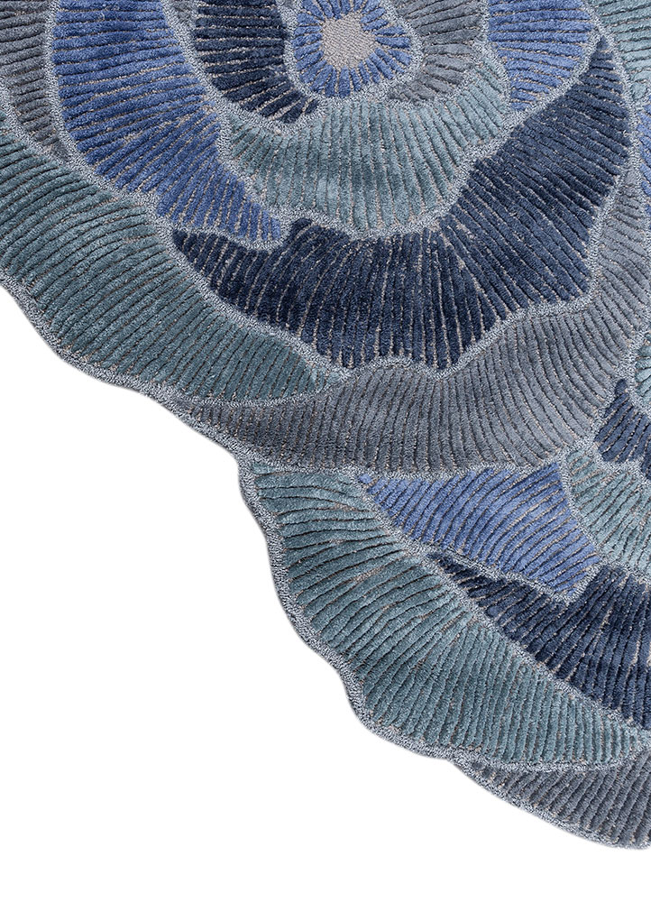 aurelia grey and black wool and viscose hand tufted Rug - Corner