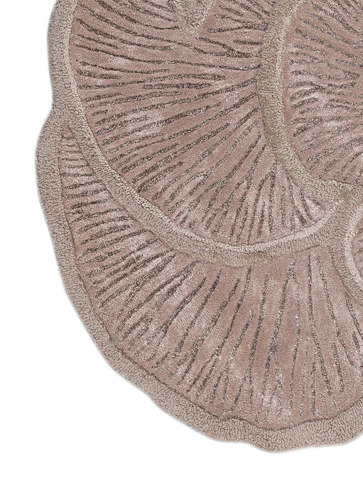 aurelia beige and brown wool and viscose hand tufted Rug - Corner