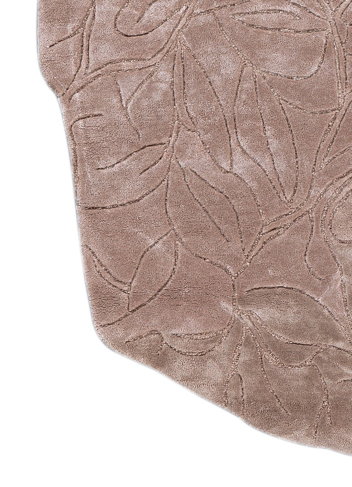 aurelia beige and brown wool and viscose hand tufted Rug - Corner