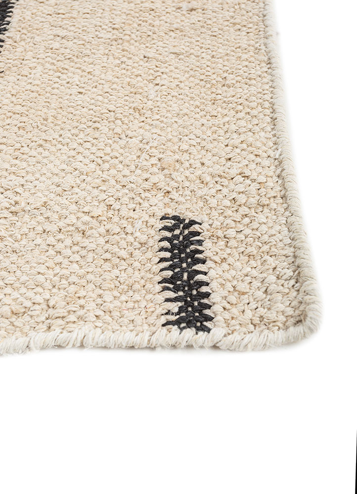 nomadic threads ivory jute and hemp flat weaves Rug - Corner
