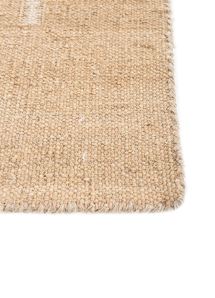 nomadic threads beige and brown jute and hemp flat weaves Rug - Corner
