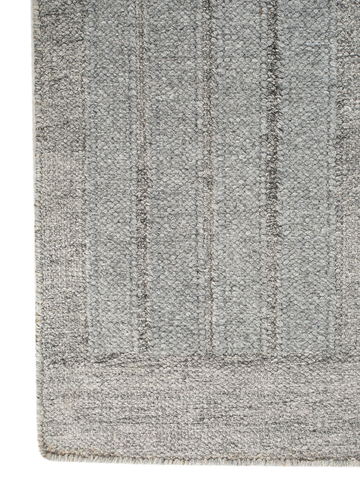 al fresco ivory polyester flat weaves Rug - Corner