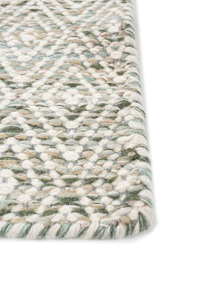 abrash grey and black wool and viscose flat weaves Rug - Corner