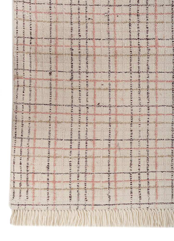 atelier ivory acrylic hand knotted Rug - Corner