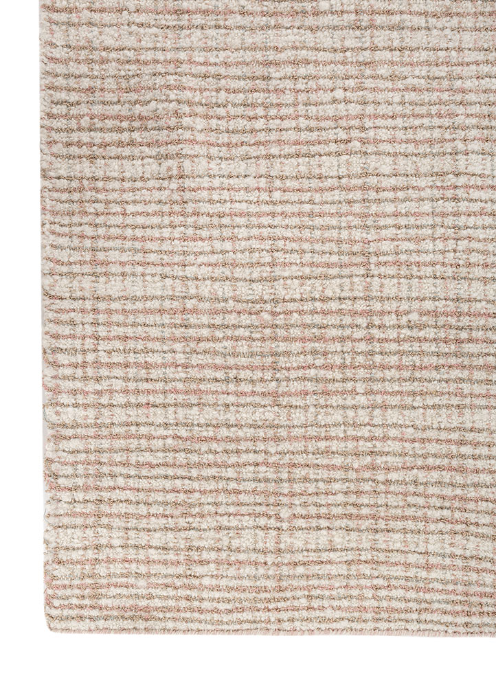 atelier ivory acrylic hand knotted Rug - Corner