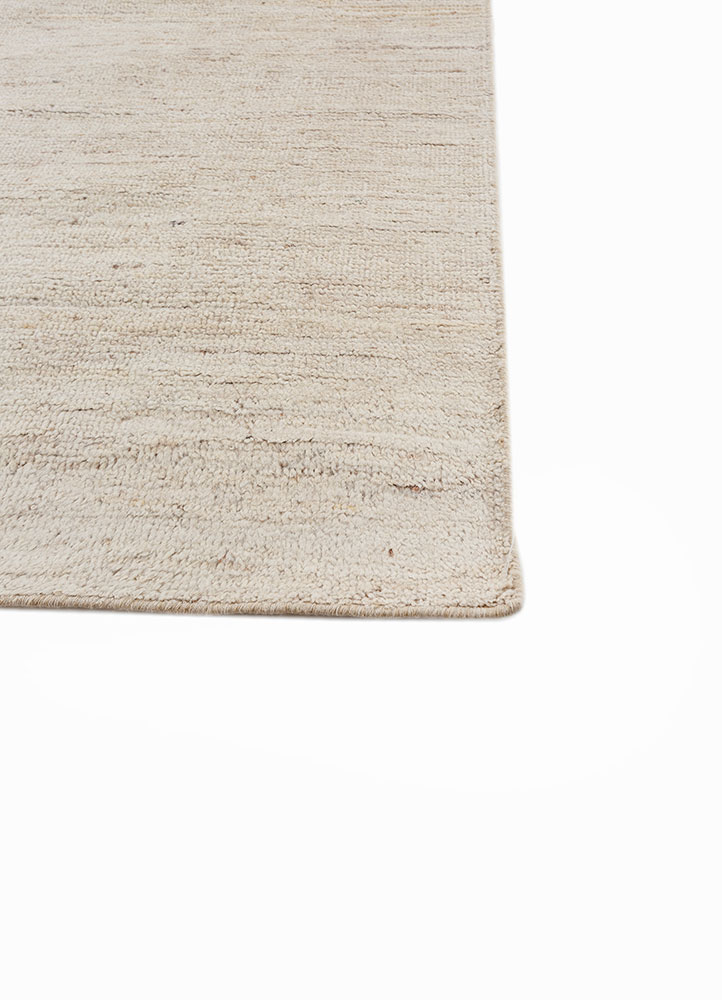blythe ivory afghan wool and jute hand knotted Rug - Corner