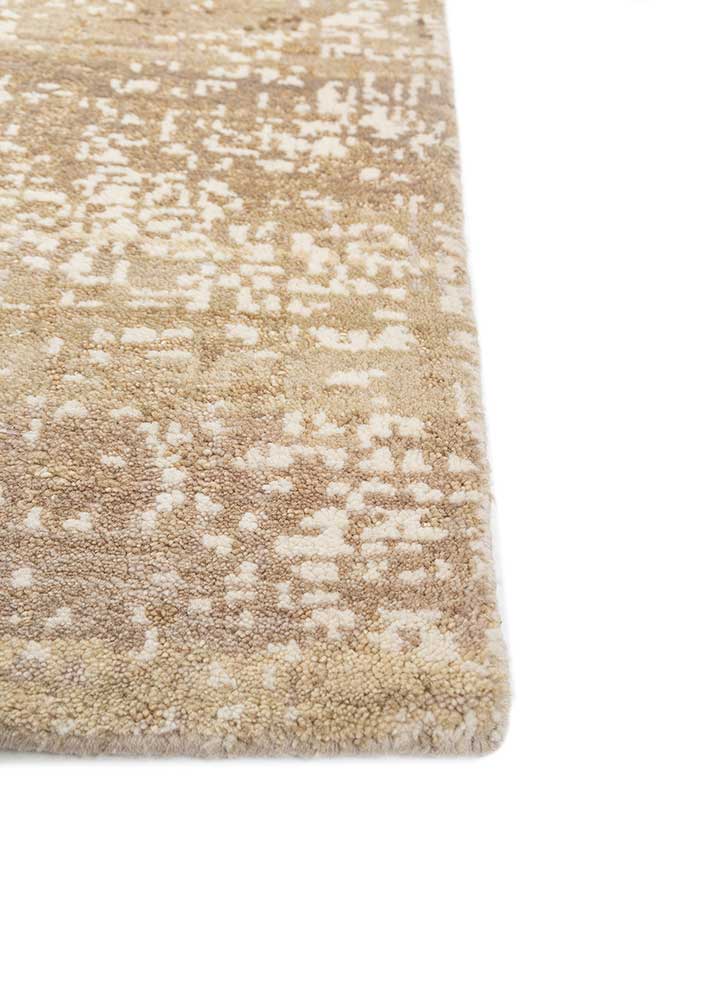 uvenuti gold wool hand knotted Rug - Corner