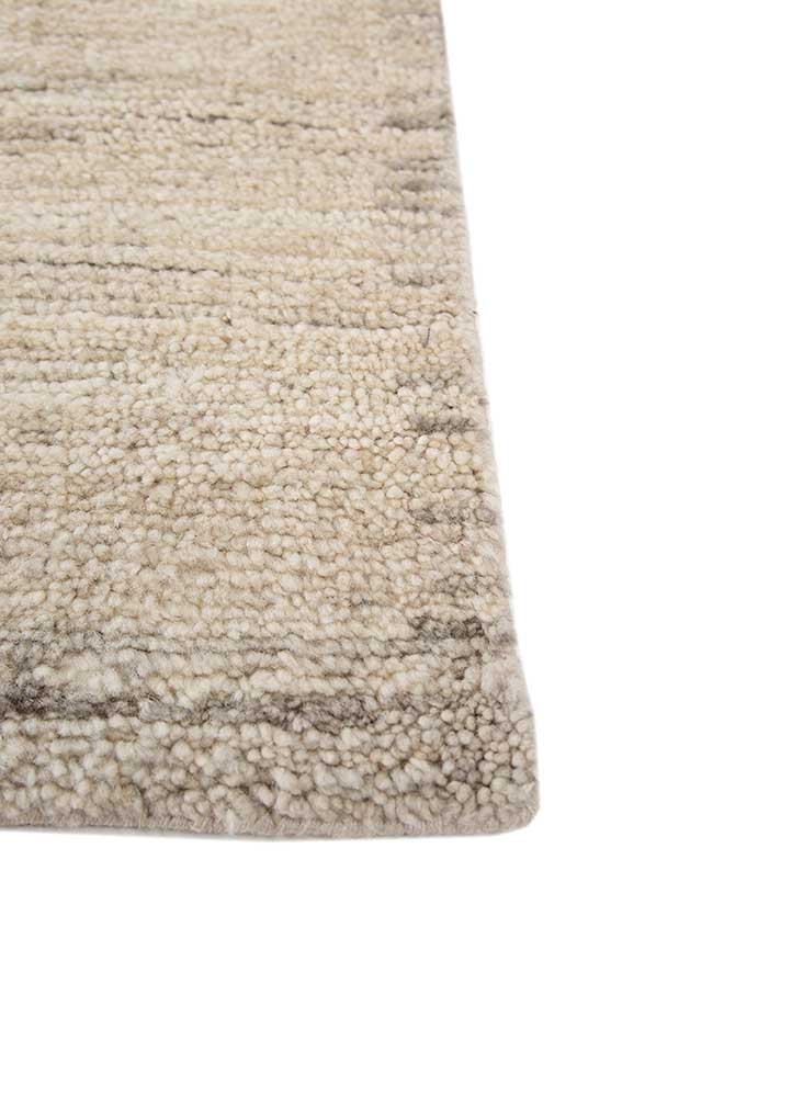 manifest ivory wool hand knotted Rug - Corner