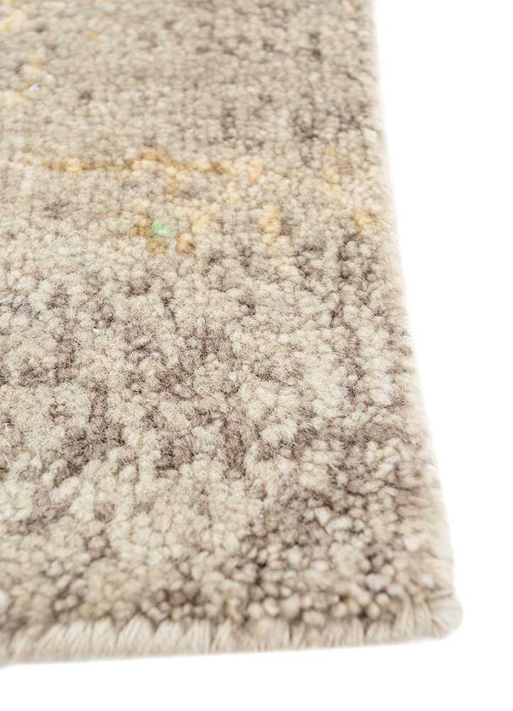uvenuti gold wool hand knotted Rug - Corner