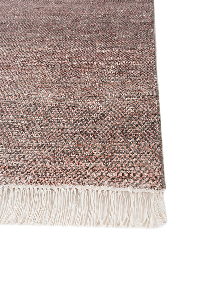 kairos grey and black wool and silk hand knotted Rug - Corner
