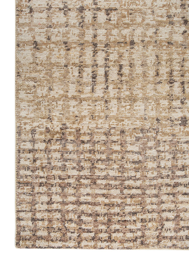 uvenuti gold wool hand knotted Rug - Corner
