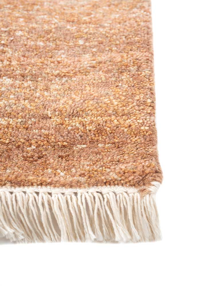 entropy ivory afghan wool hand knotted Rug - Corner