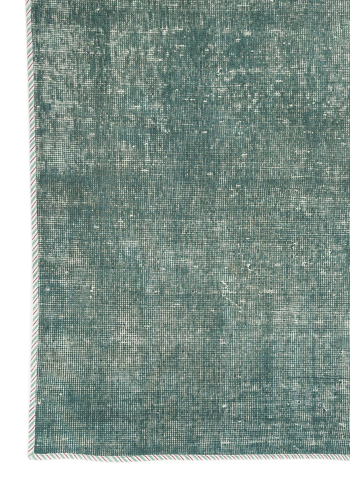 erbe grey and black wool hand knotted Rug - Corner