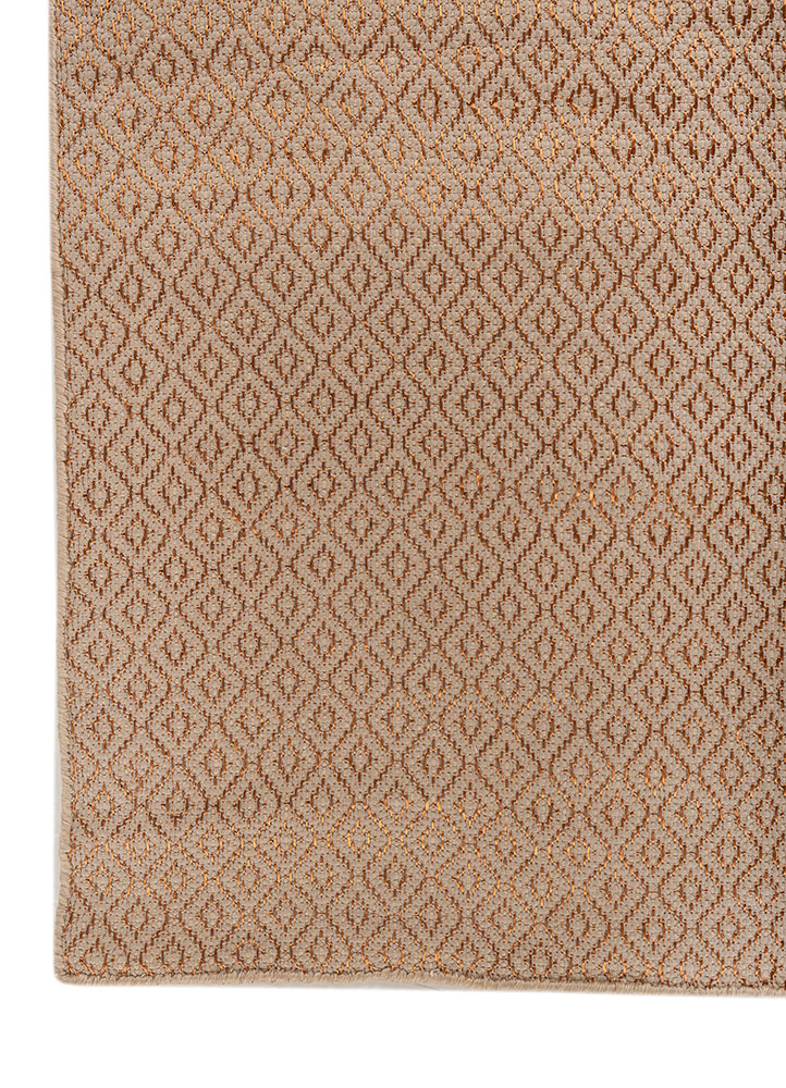 basis red and orange acrylic flat weaves Rug - Corner