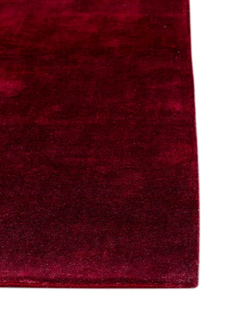 jean pink and purple wool hand loom Rug - Corner