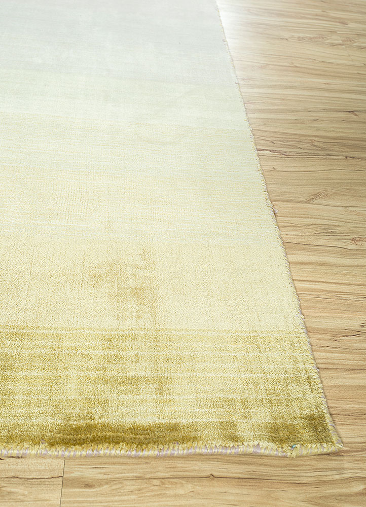 basis pink and purple viscose hand loom Rug - Corner