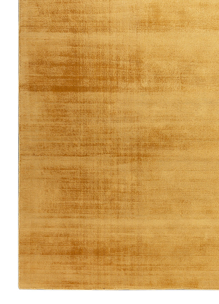 basis gold viscose hand loom Rug - Corner