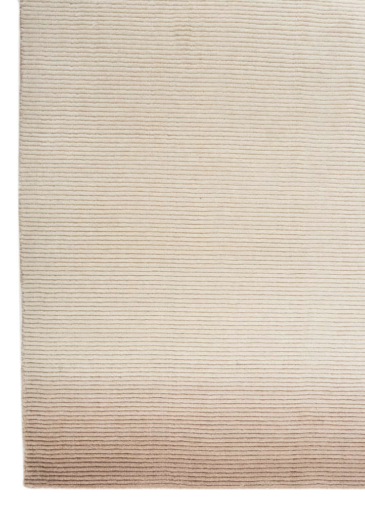 jean red and orange wool hand loom Rug - Corner