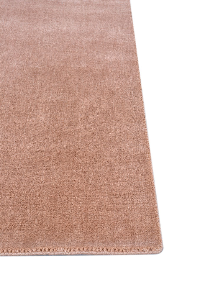 basis pink and purple wool hand loom Rug - Corner
