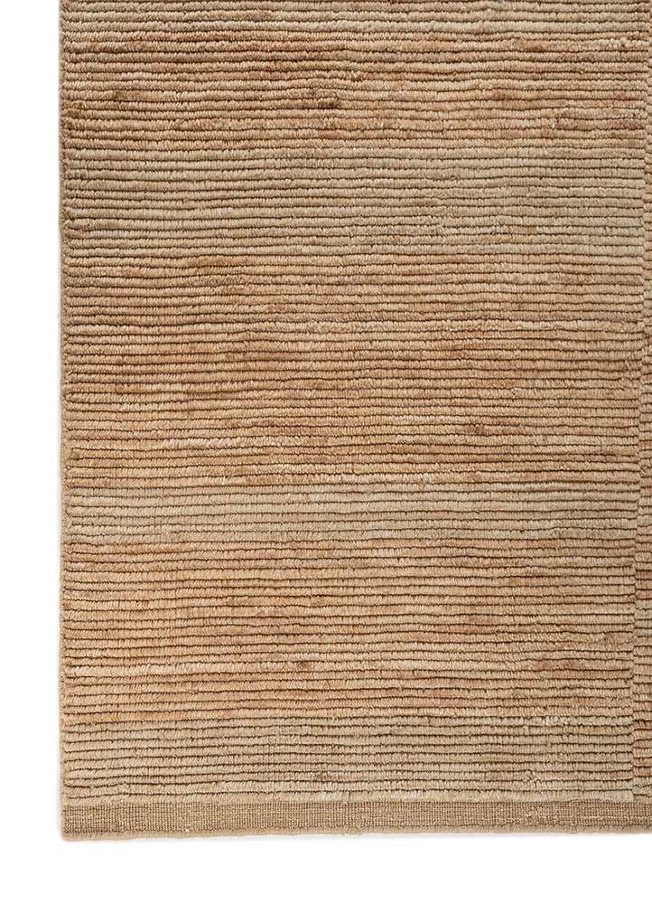 basis red and orange wool hand loom Rug - Corner