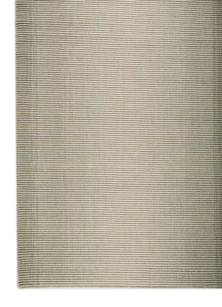 jean blue wool hand loom Rug - Corner