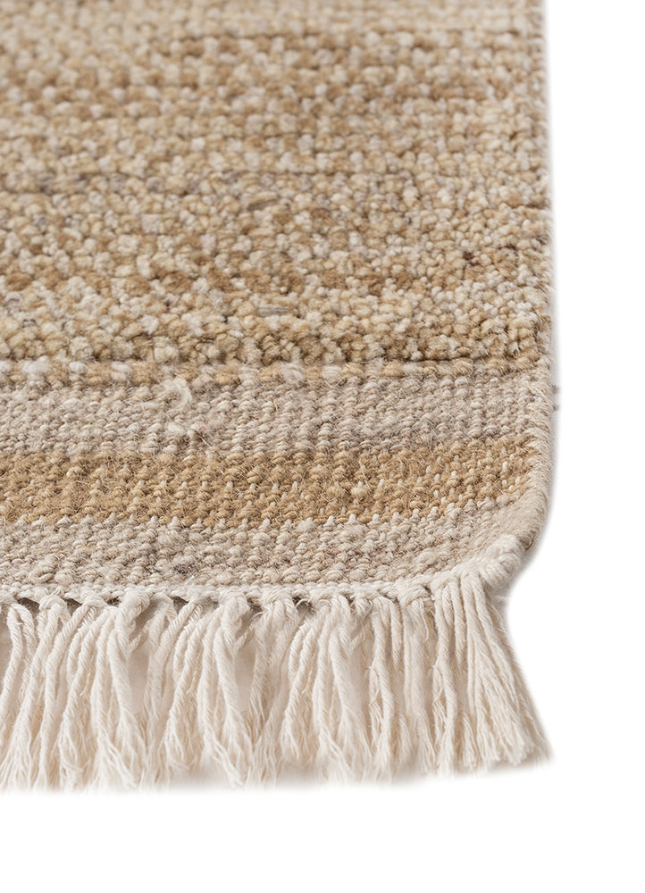 manifest gold afghan wool hand knotted Rug - Corner