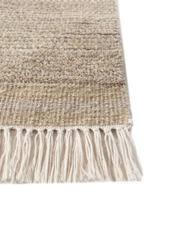 manifest ivory afghan wool hand knotted Rug - Corner