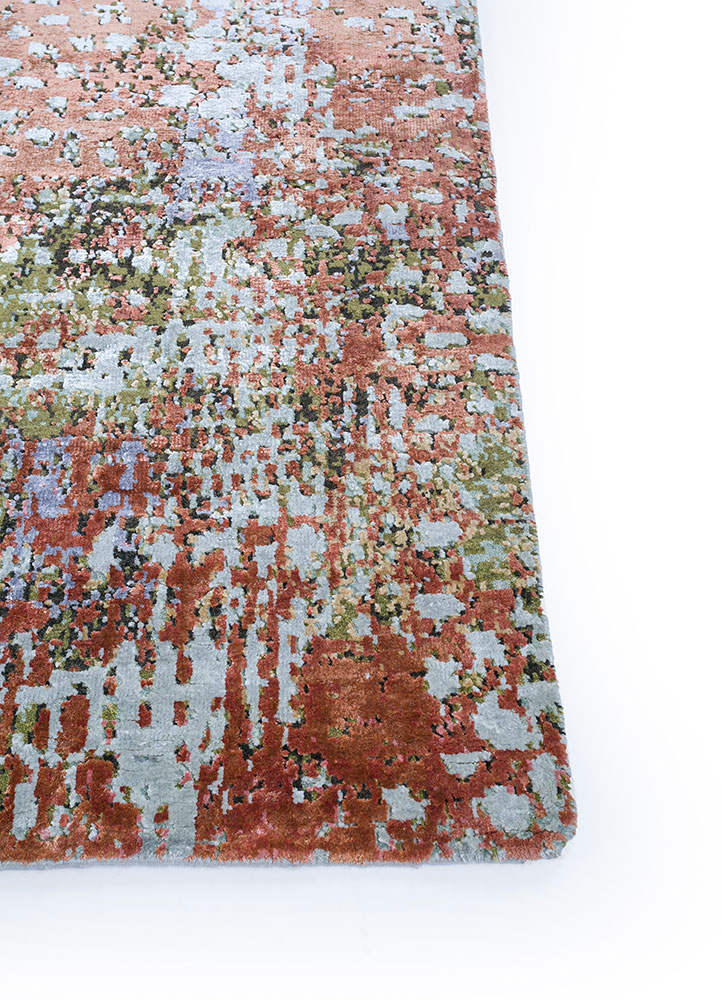 uvenuti multi wool and bamboo silk hand knotted Rug - Corner