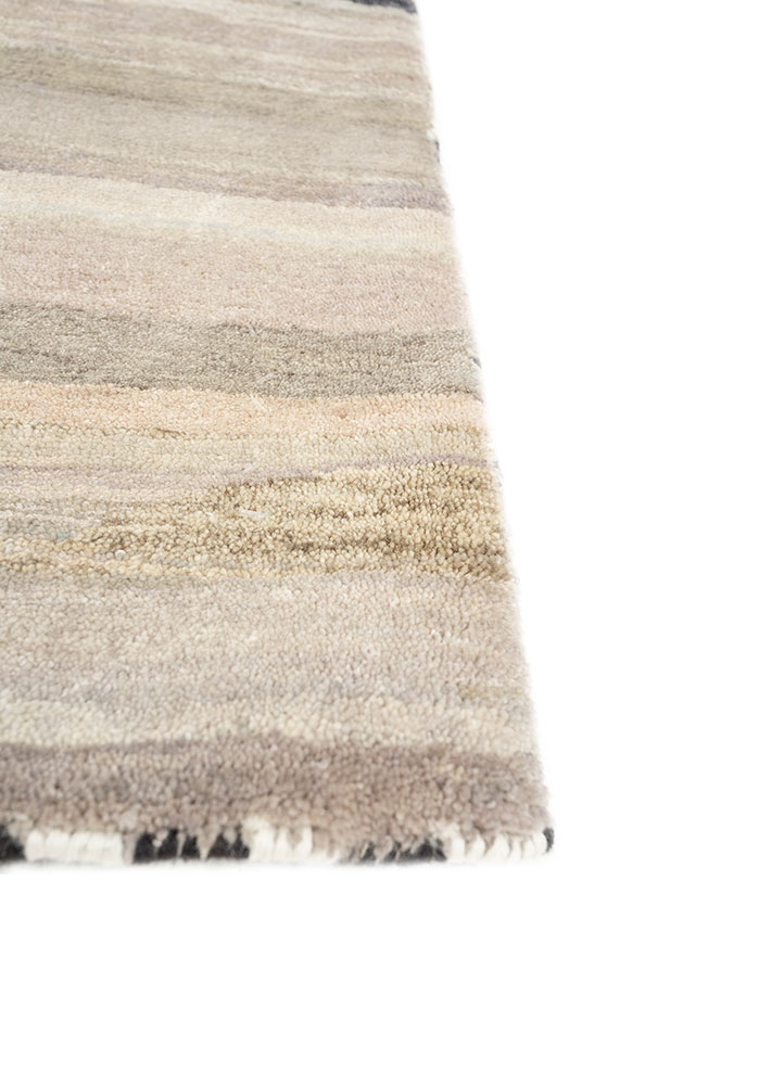 freedom manchaha blue wool and silk hand knotted Rug - Corner
