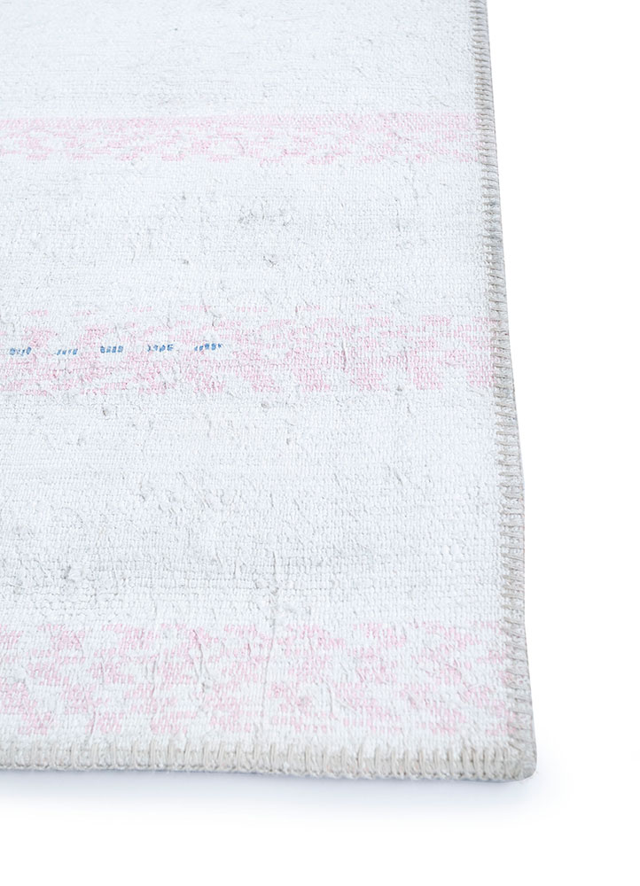 provenance ivory wool hand knotted Rug - Corner