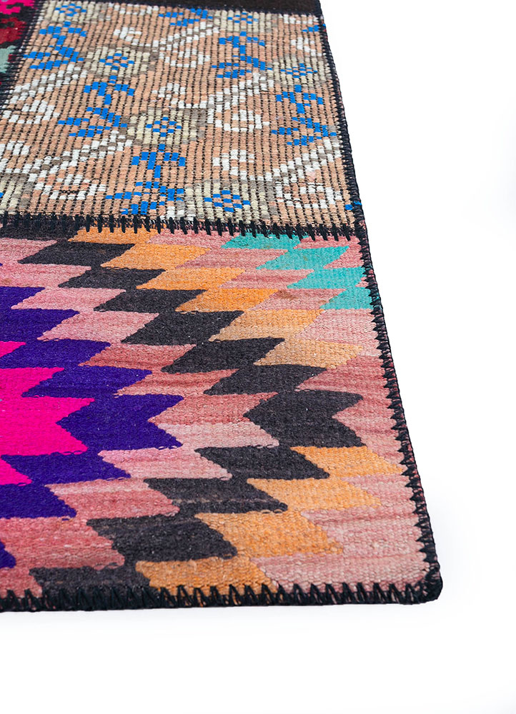 provenance multi wool hand knotted Rug - Corner