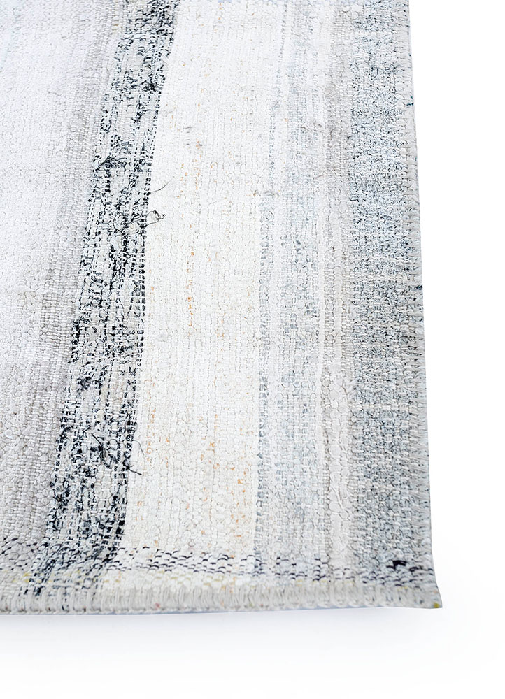 provenance ivory wool hand knotted Rug - Corner