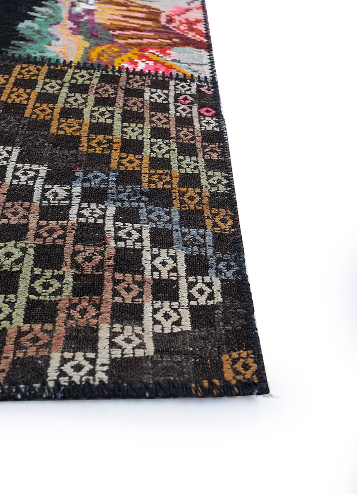 provenance multi wool hand knotted Rug - Corner