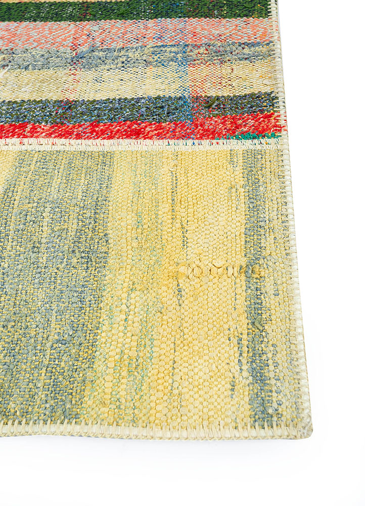 provenance gold wool hand knotted Rug - Corner