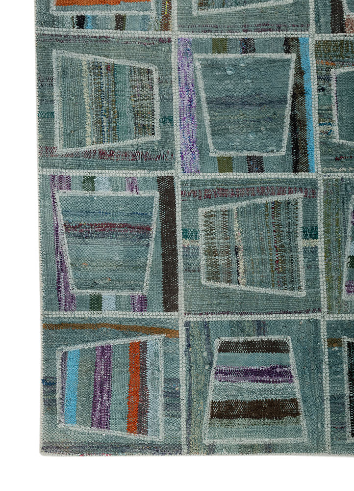 provenance ivory wool hand knotted Rug - Corner