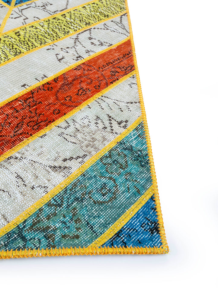 provenance multi wool hand knotted Rug - Corner