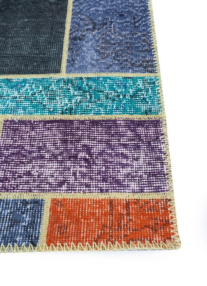 provenance multi wool hand knotted Rug - Corner
