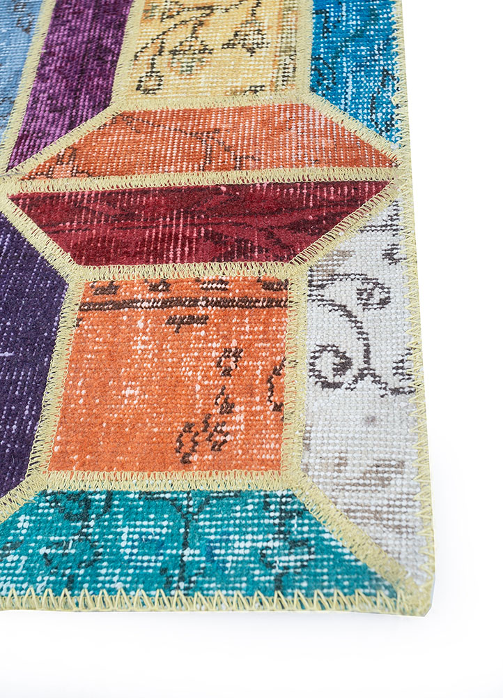 provenance multi wool hand knotted Rug - Corner