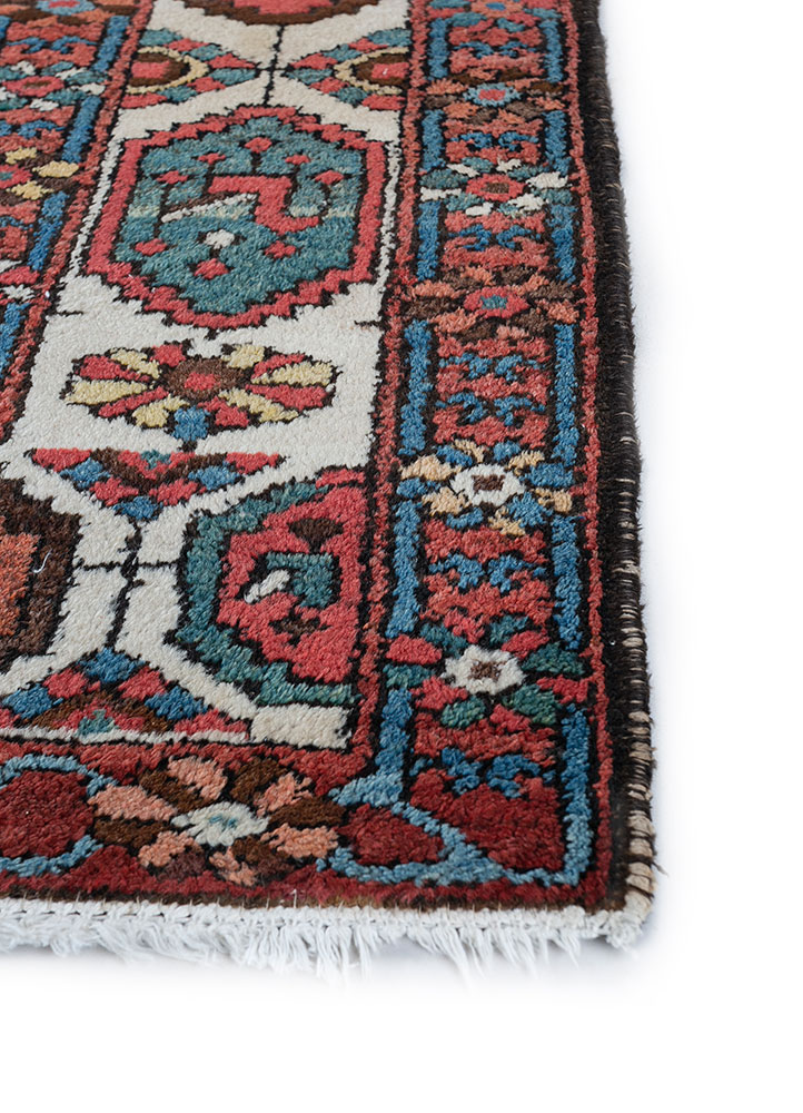 nuray multi wool hand knotted Rug - Corner