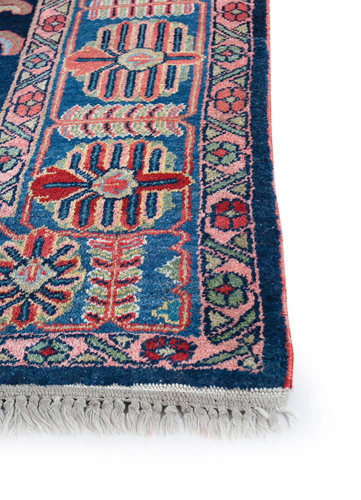 nuray multi wool hand knotted Rug - Corner