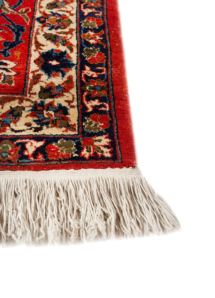 aalam gold wool hand knotted Rug - Corner