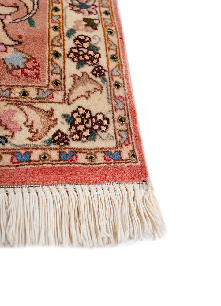 aalam grey and black wool hand knotted Rug - Corner