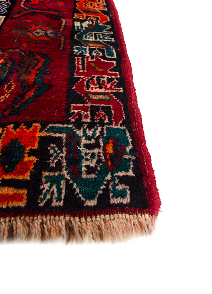 nuray beige and brown wool hand knotted Rug - Corner