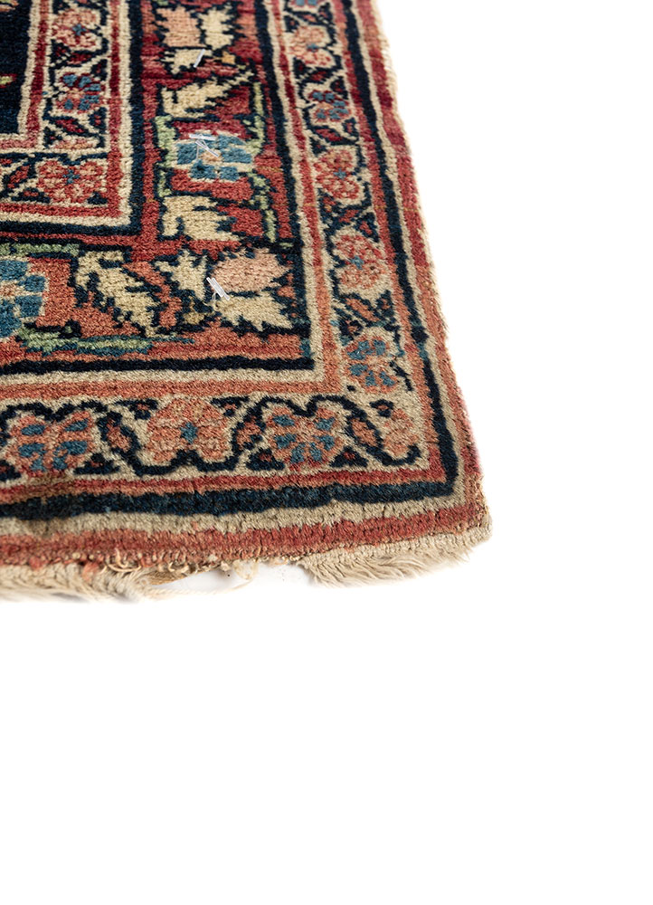 aalam gold wool hand knotted Rug - Corner