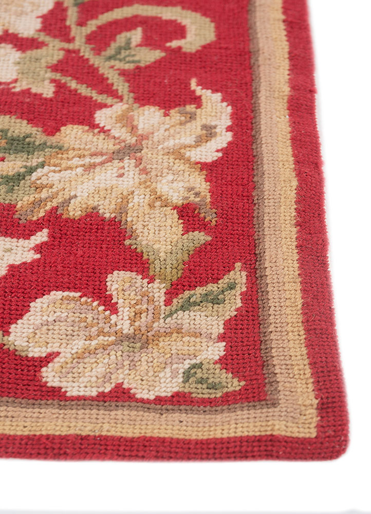 wall art red and orange wool flat weaves WALL ART & TAPESTRY - Corner