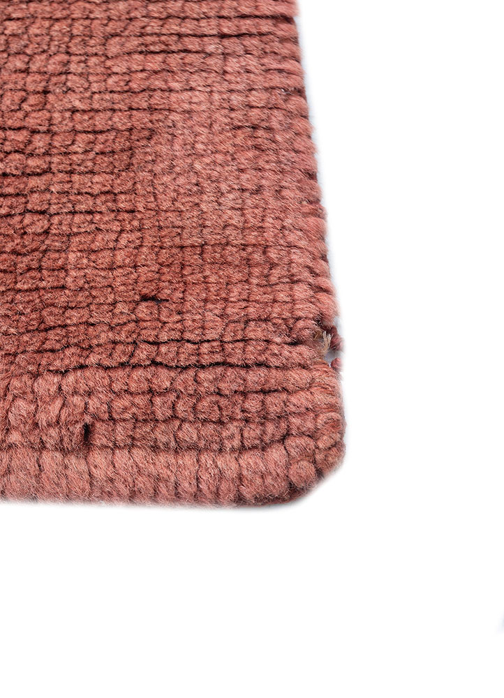 aalam green wool hand knotted Rug - Corner
