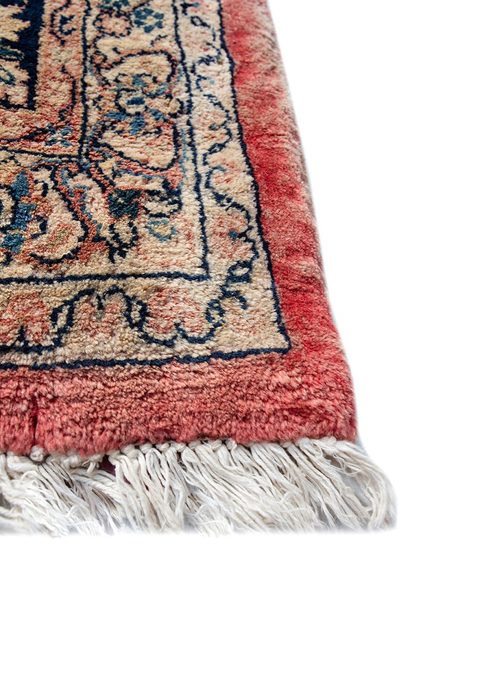 aalam gold wool hand knotted Rug - Corner
