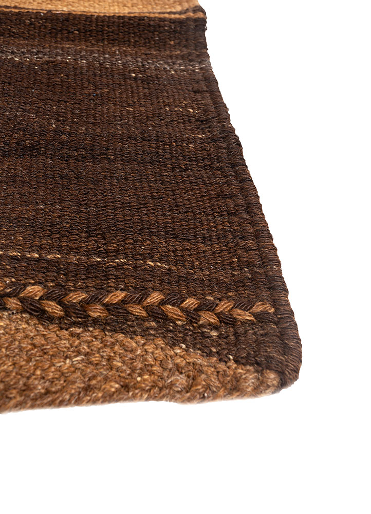 nayaab gold jute and hemp flat weaves Rug - Corner