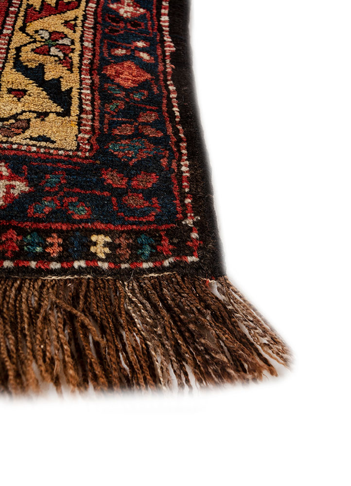 kiaan blue wool hand knotted Rug - Corner