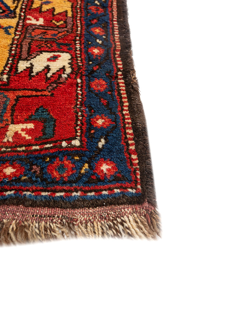 aalam ivory wool hand knotted Rug - Corner